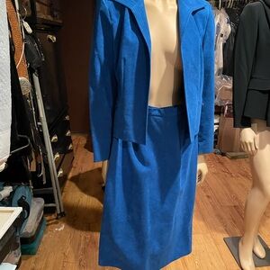 Elegant Blue Skirt Set